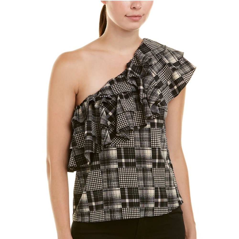 Misa Los Angeles Eila one-shoulder top